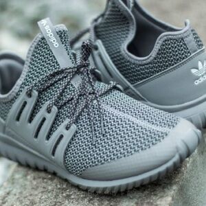 Gray Adidas Tubular Sneakers